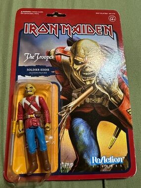 The Trooper Soldier Eddie Collectible Action Figure - Red/Blue/Brown